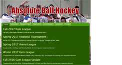 Desktop Screenshot of absoluteballhockey.com
